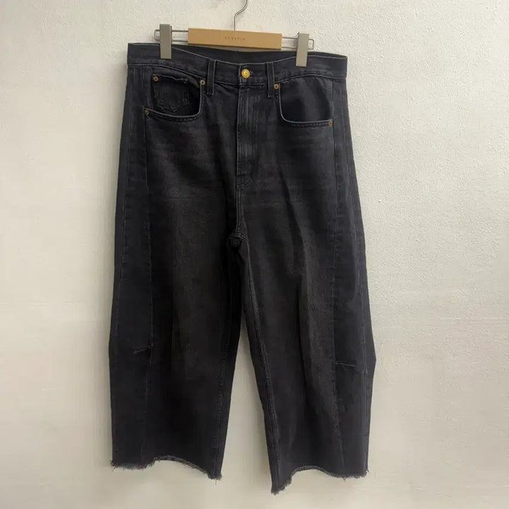 [BUNJANG] USA B Sides Black Wide Denim Pants 30 / USA B Sides 블랙 와이드 데님 팬츠  30