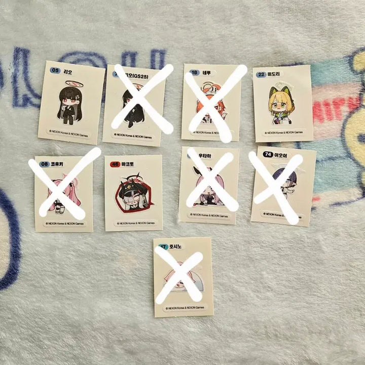 [BUNJANG] Blue Archive GS25 Sticker / 블루아카이브 띠부씰 gs25