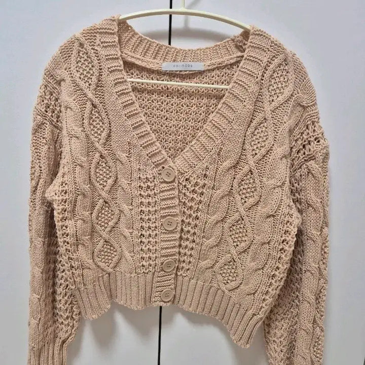 [BUNJANG] Coincoz Cable Knit Cardigan / 코인코즈 꽈배기 가디건