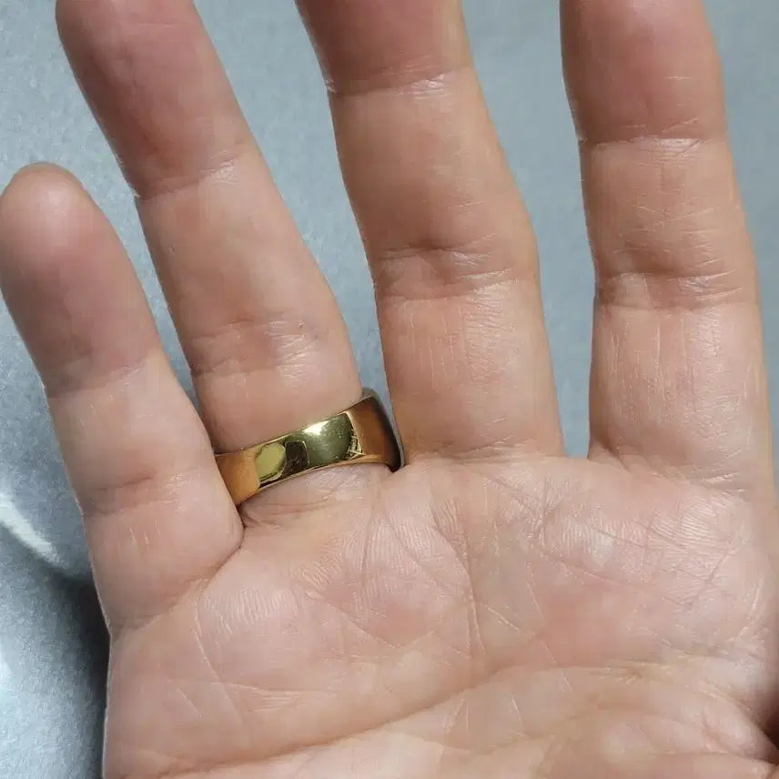 [BUNJANG] Benz Gold-Plated Ring / 멋스런 벤츠 마크 금도금 반지