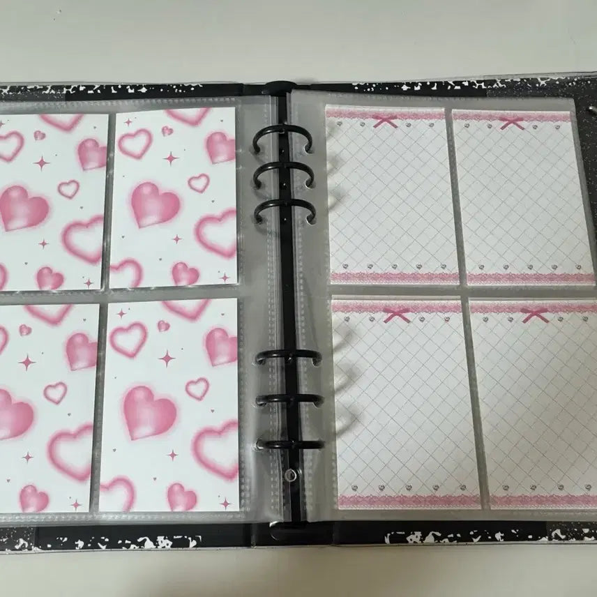 [BUNJANG] Composition Book Photocard Binder with Pages / 컴포지션북 포카바인더 속지포함 대지포함