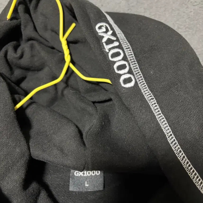 [BUNJANG] GX1000 Embroidered Black Hoodie (Size L) / gx1000 자수 블랙 후드  사이즈 L