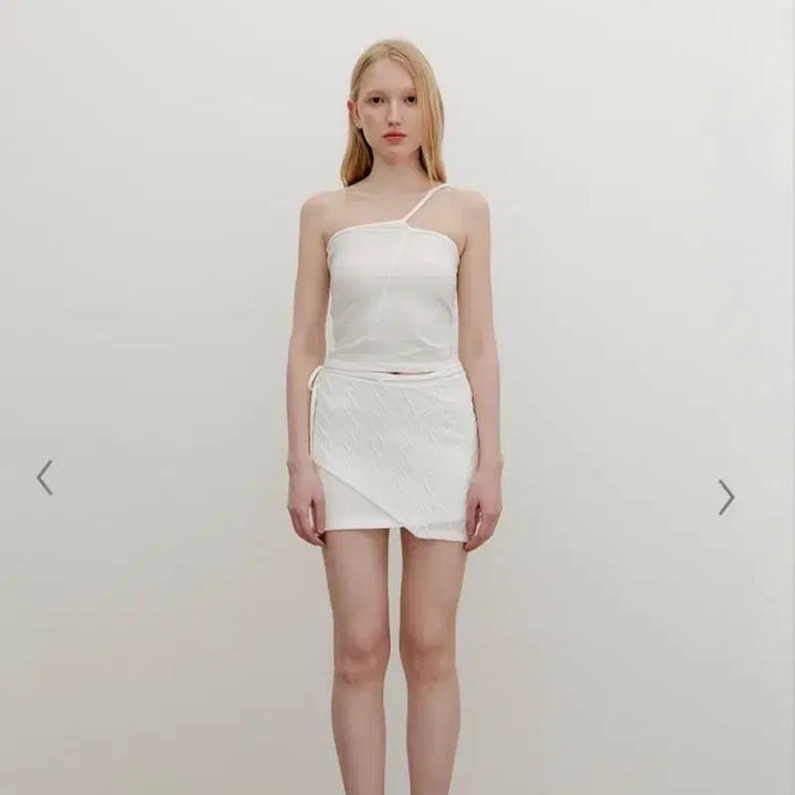 [BUNJANG] YUSE Layered Mini Skirt - Ivory - M / 새제품_ YUSE  미니 스커트 M사이즈