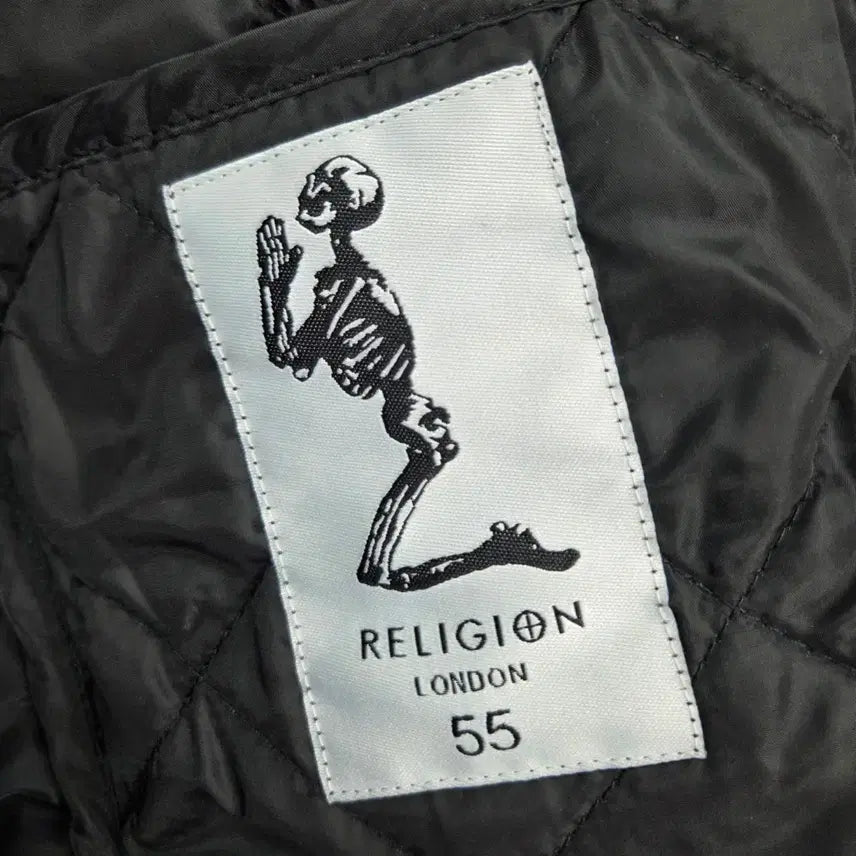 [BUNJANG] RELIGION Vintage Black Quilted Jacket / 빈티지 만원샵 RELIGION 블랙 누빔 잠바
