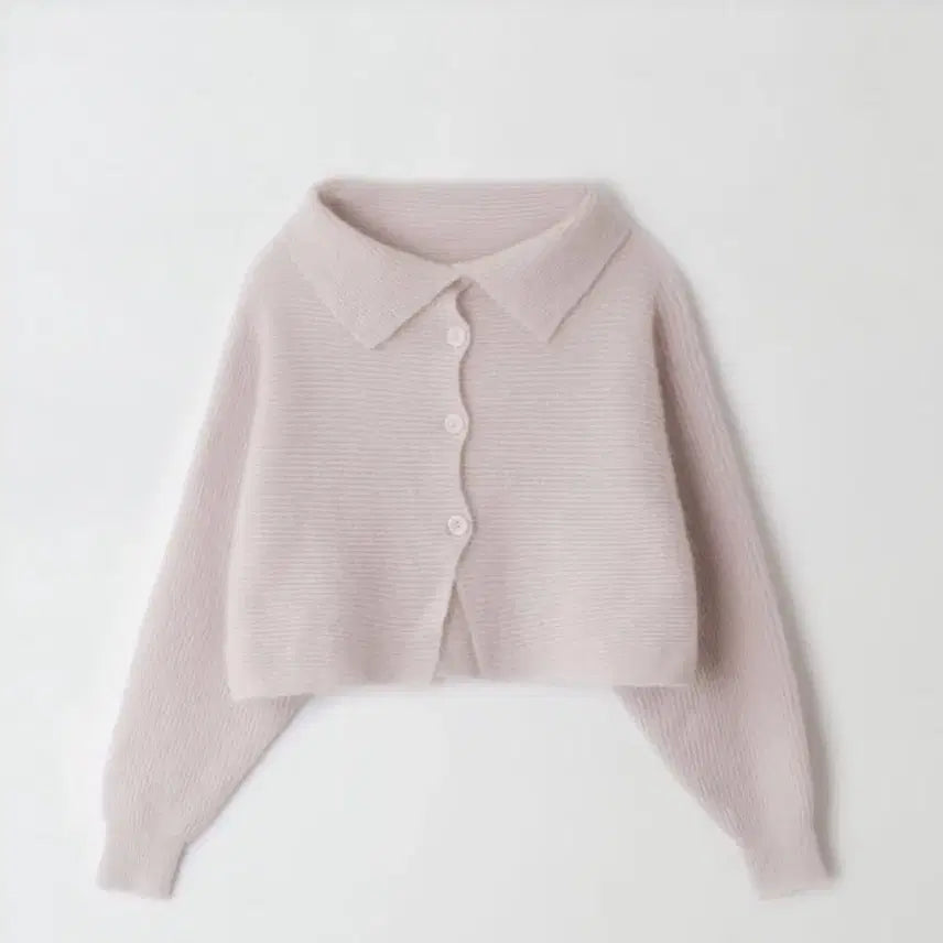 [BUNJANG] Sober Shop Blur Mohair Cardigan Pink Beige / 소버샵 blur 블러 모헤어 가디건 핑크베이지