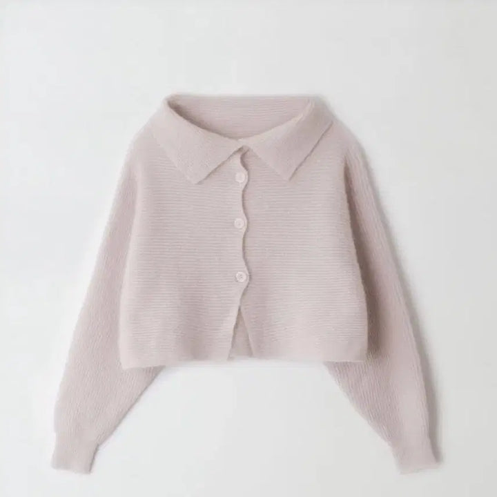 [BUNJANG] Sober Shop Blur Mohair Cardigan Pink Beige / 소버샵 blur 블러 모헤어 가디건 핑크베이지