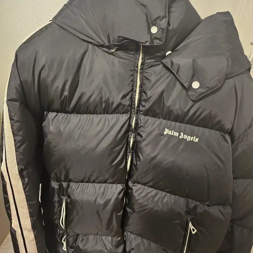 [BUNJANG] Palm Angels Logo Contrast Nylon Padded Jacket / 팜엔젤스 로고  콘트라스트 나일론 패딩 2xl