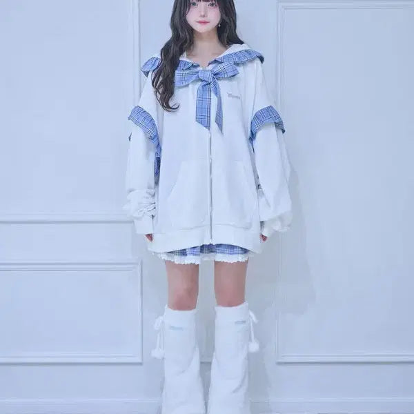 [BUNJANG] Whinny Color Block Hooded Parka / Whinny 화이니 배색 후드 파카