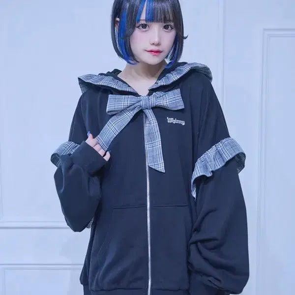 [BUNJANG] Whinny Color Block Hooded Parka / Whinny 화이니 배색 후드 파카