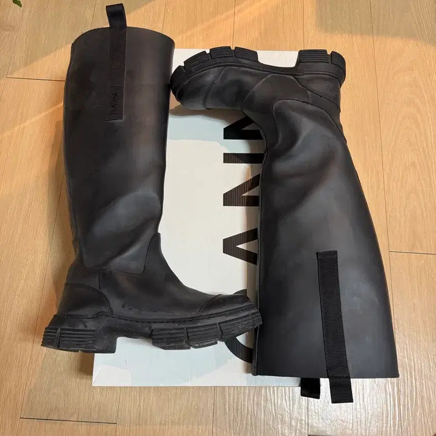 [SOLD OUT] [38] 가니 컨트리 러버 하이 부츠 블랙