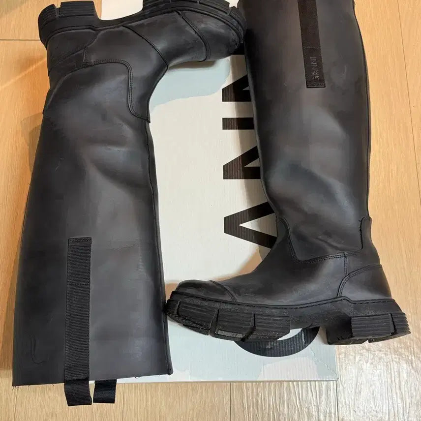 [SOLD OUT] [38] 가니 컨트리 러버 하이 부츠 블랙