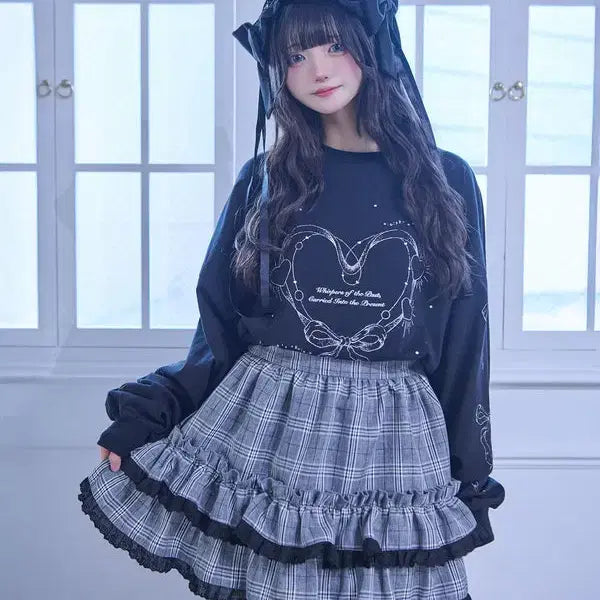 [BUNJANG] Whinny Lululala Checkered Skirt / Whinny 화이니 텐션 업 룰루랄라 스커트