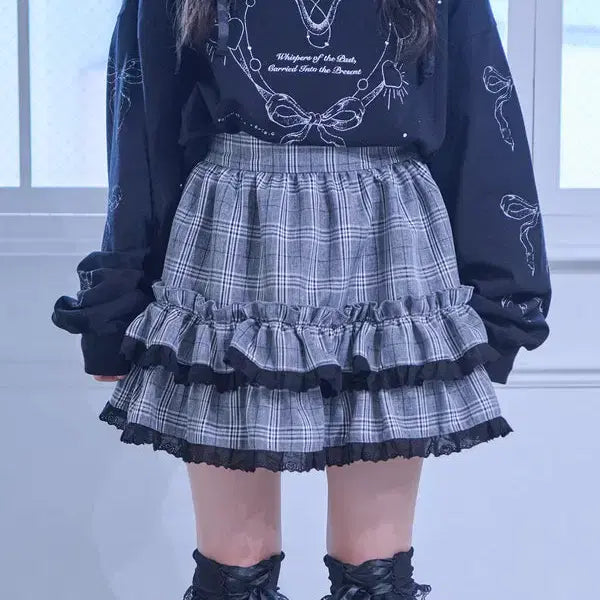 [BUNJANG] Whinny Lululala Checkered Skirt / Whinny 화이니 텐션 업 룰루랄라 스커트