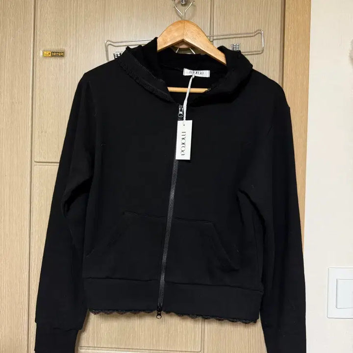 [BUNJANG] Morra Lace Hooded Zip-Up (Black) / 모로아 레이스 후드 집업 블랙(새상품)