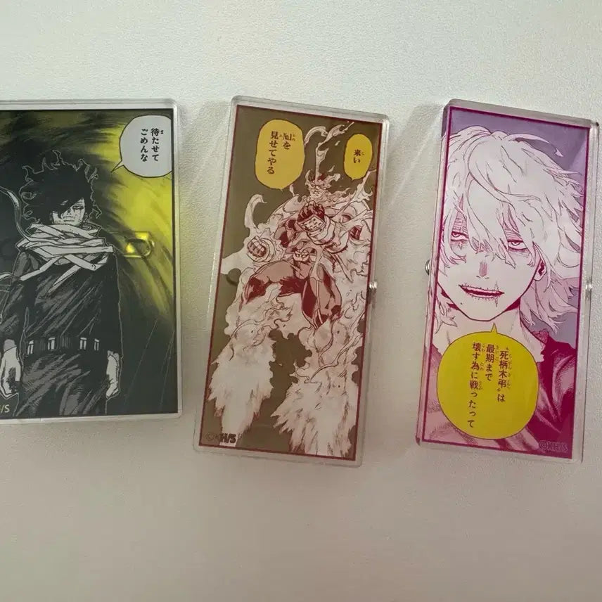 [BUNJANG] My Hero Academia Acrylic Badge Bundle Set / 나히아 원화 명언 아크릴 뱃지 일괄 판매