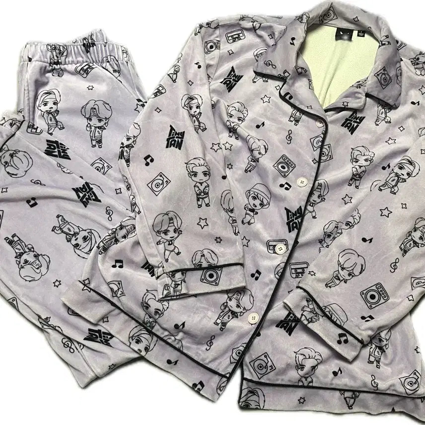 [BUNJANG] TinyTAN BTS Velvet Pajamas / tinytan BTS 벨벳 잠옷