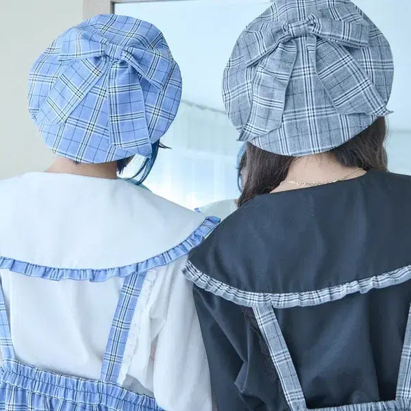[BUNJANG] Whinny Check Beret / Whinny 화이니 쫀득따끈한 날씨 체크 베레모