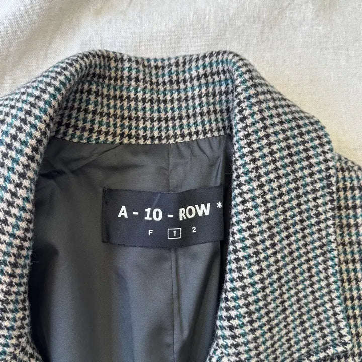 [BUNJANG] Attention Row Green Check Wool Double Coat / 어텐션로우 그린체크 울 더블코트 1(100~)