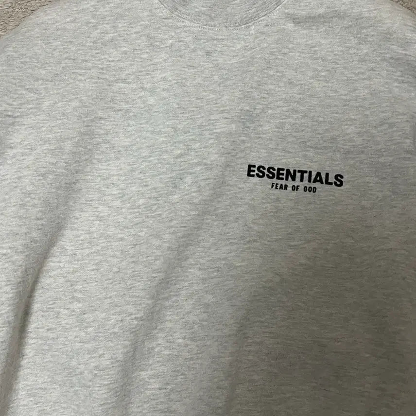 [BUNJANG] Fear of God Essentials Oatmeal Sweatshirt / 피어오브갓 xs 오트밀 맨투맨