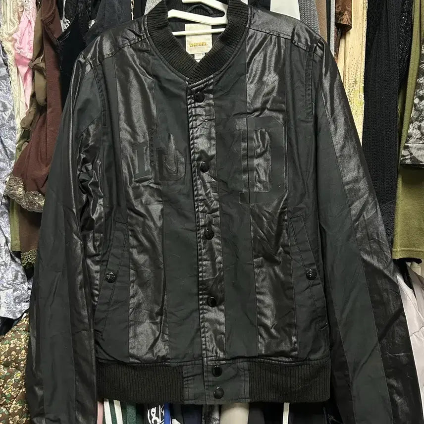 [BUNJANG] Diesel Stadium Jacket Black (M) / 디젤 스타디움 자켓 블랙 (m)