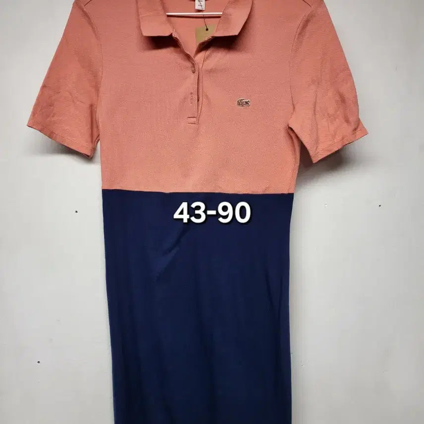 [BUNJANG] Lacoste M Color Block Dress / 배색 M 라코스테 원피스 43-90