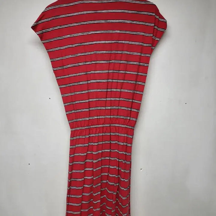 [BUNJANG] Lacoste Red Stripe Dress / 라코스테 레드 34 스트라이프 원피스 47-96