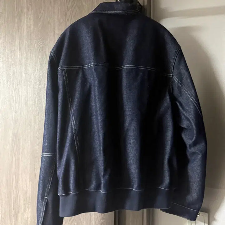 [BUNJANG] Afterpray Low Denim Trucker Jacket / L) 애프터프레이 로우 데님 트러커 인디고 팝니다.