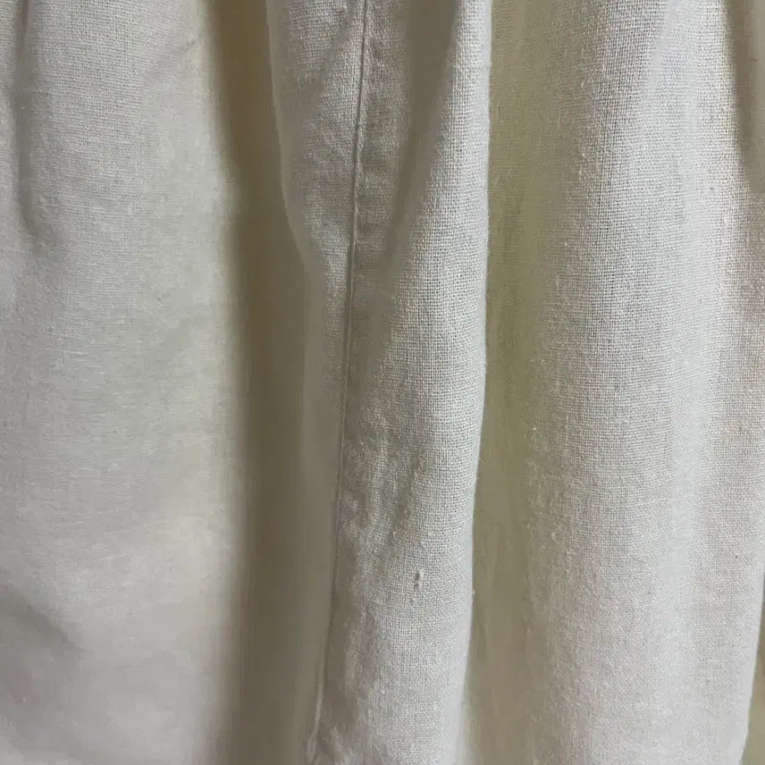 [BUNJANG] Vintage Ivory Cotton Linen Patch Jumpsuit / (일본 수입 빈티지)멜빵 바지 점프수트 아이보리 코튼 면 린넨 패치