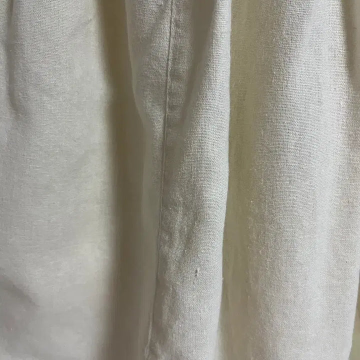 [BUNJANG] Vintage Ivory Cotton Linen Patch Jumpsuit / (일본 수입 빈티지)멜빵 바지 점프수트 아이보리 코튼 면 린넨 패치