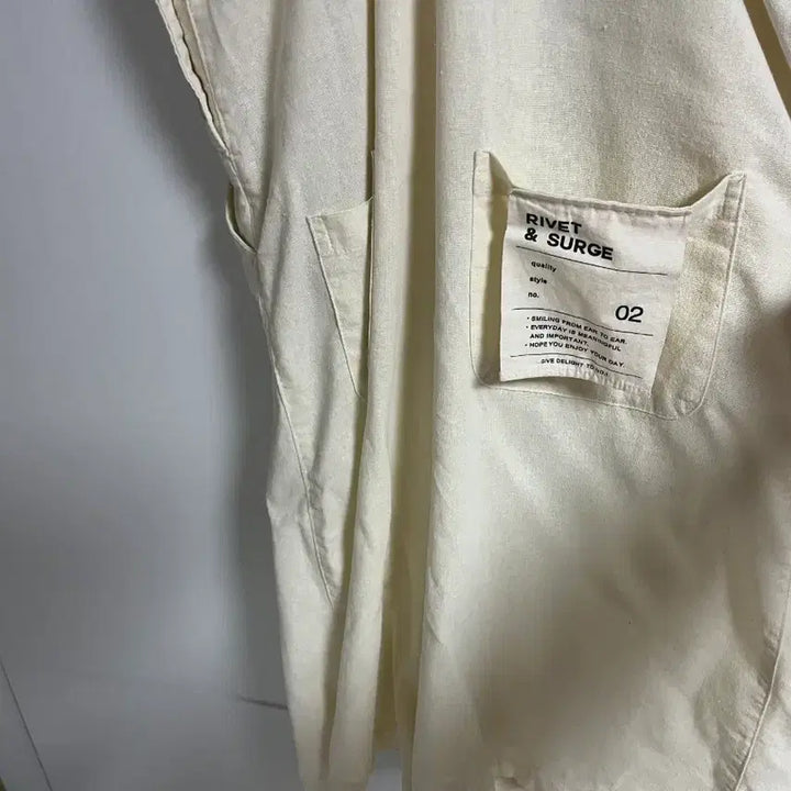 [BUNJANG] Vintage Ivory Cotton Linen Patch Jumpsuit / (일본 수입 빈티지)멜빵 바지 점프수트 아이보리 코튼 면 린넨 패치