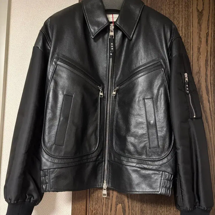 [BUNJANG] Alexander McQueen Leather Bomber Jacket / [50] 알렉산더맥퀸 레더 봄버 자켓 새상품
