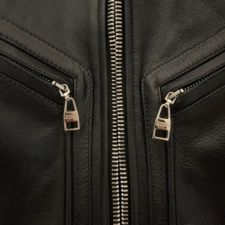[BUNJANG] Alexander McQueen Leather Bomber Jacket / [50] 알렉산더맥퀸 레더 봄버 자켓 새상품