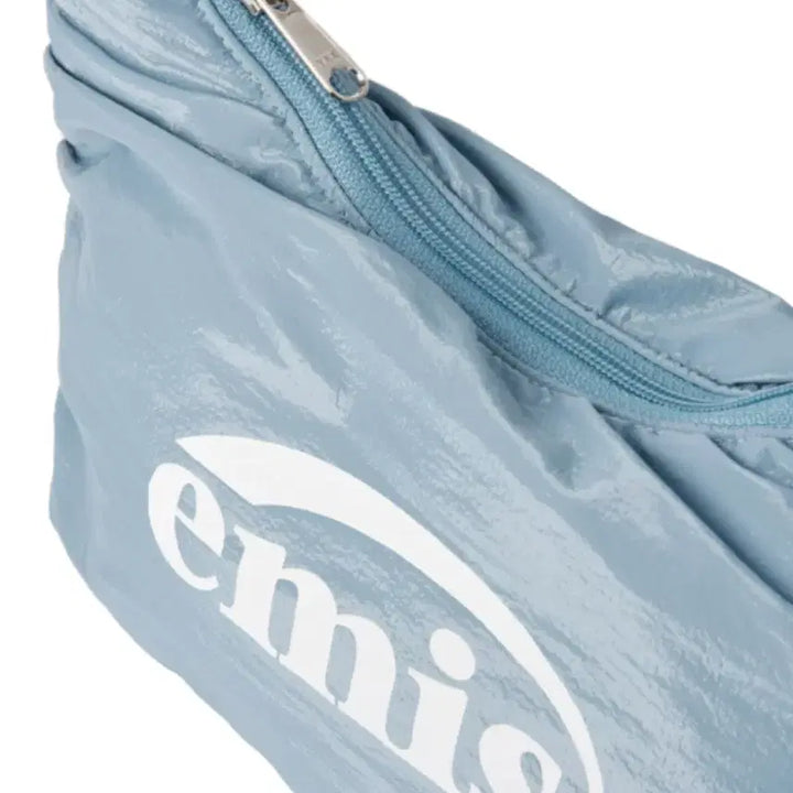 [BUNJANG] EMIS Glossy Hobo Bag Sky Blue / EMIS 이미스 글로시 호보백 스카이 블루