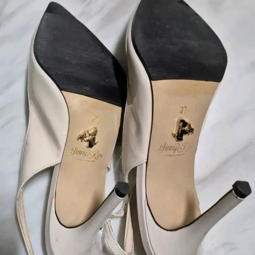 [BUNJANG] Jinny Kim 37 (240) Shoes / 지니킴 골드라벨 가죽 구두 240 (새상품급)