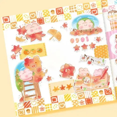 [BUNJANG] DearMyHa Cozy Patch Autumn Washi Tape / 디어마이하 포근 패치(가을) 마테