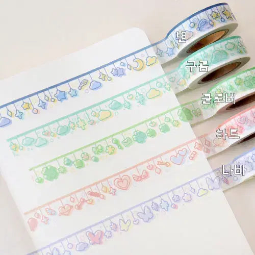 [BUNJANG] DduDdu Store Mobile Tape Set 1st Edition / 뚜뚜상점 모빌마테 1탄 5종