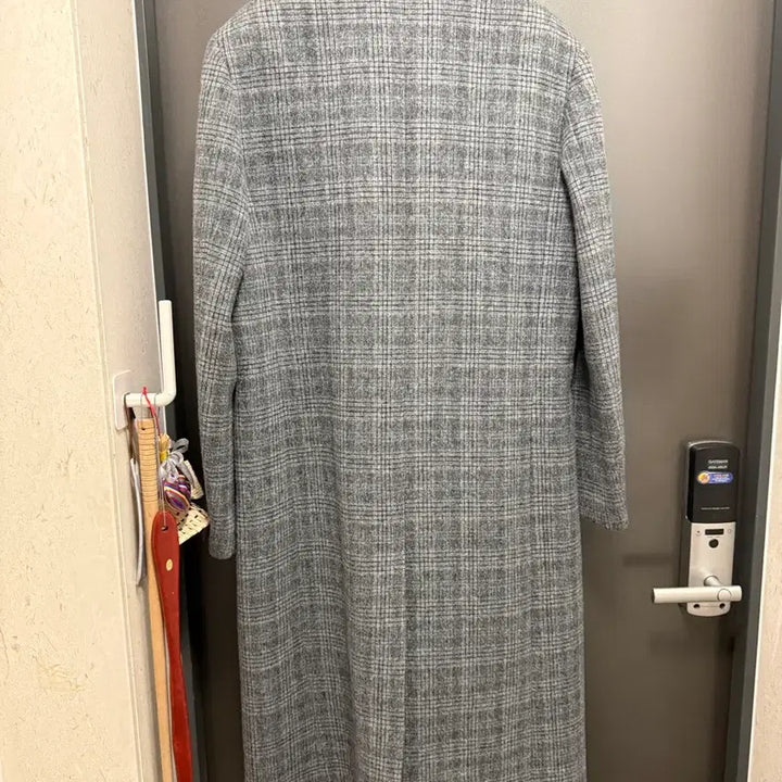 [BUNJANG] Stu Check Classic Coat and Scarf Set L / [새상품급] stu 에스티유 체크 클래식 코트 목도리 세트 L