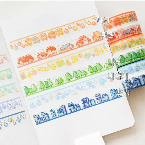 [BUNJANG] DduDdu Store Mobile Matte 2nd Edition Tape Set / 뚜뚜상점 모빌마테 2탄 5종