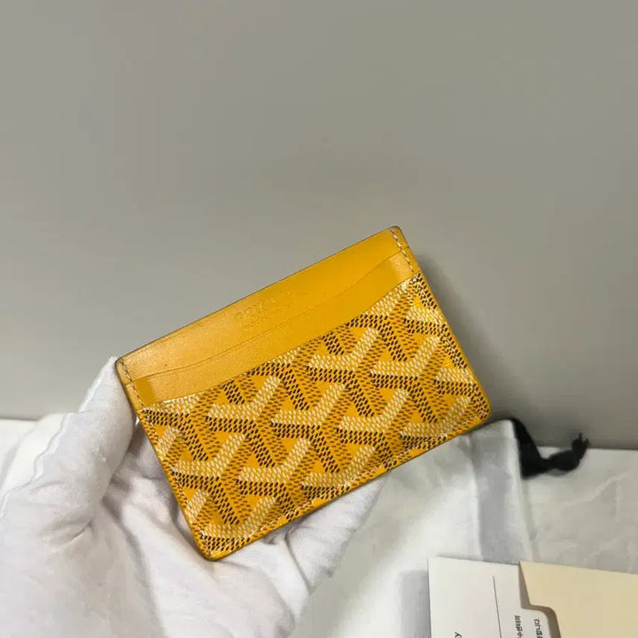 [BUNJANG] Goyard Saint-Sulpice Cardholder Yellow / 고야드 생쉴피스 카드지갑 옐로우
