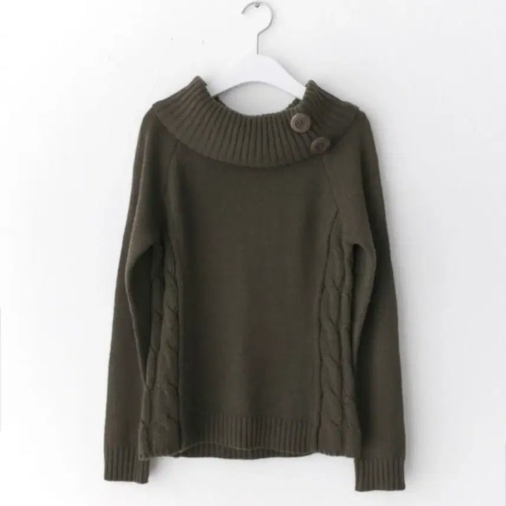 [BUNJANG] Vintage Knit Cardigan / 빈티지 버튼 니트 카키