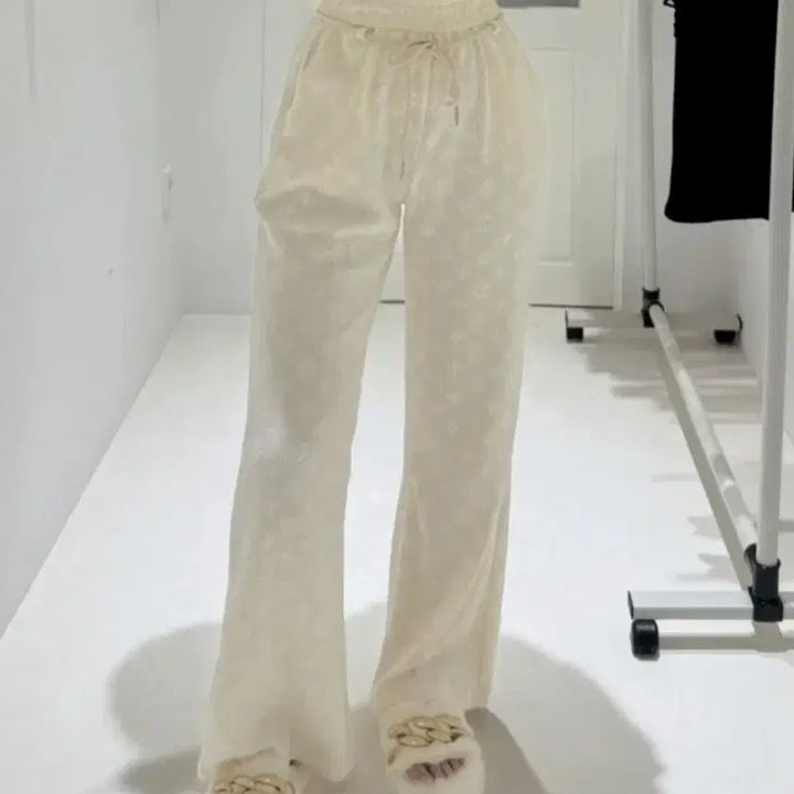 [BUNJANG] Knit Corduroy Pattern Pants / 니트 코듀로이 패턴 팬츠