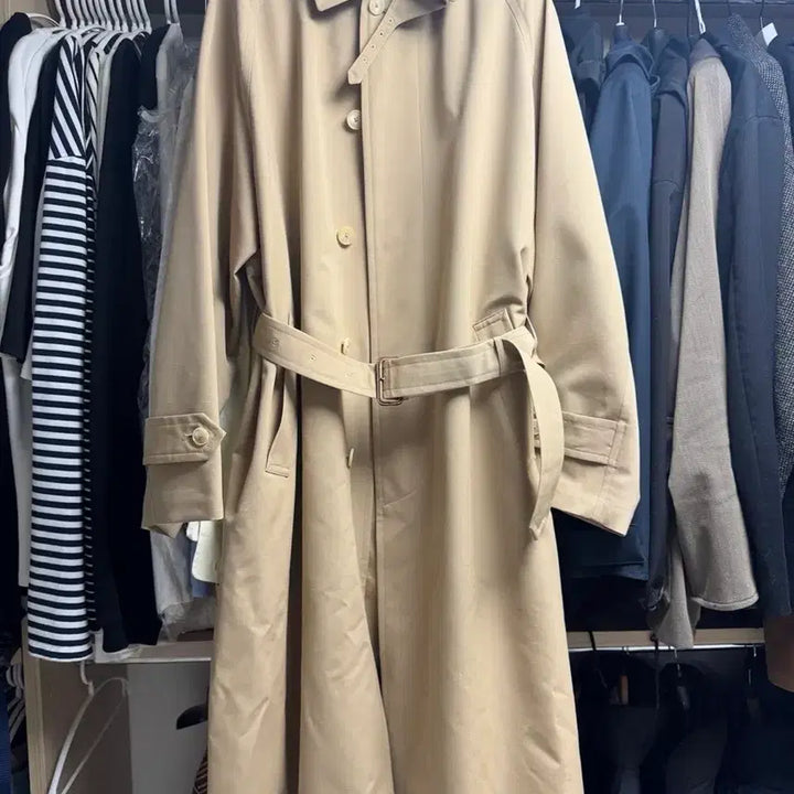[BUNJANG] Auralee Wool Max Canvas Soutien Collar Coat (Trench Coat) - Size 5 / 오라리 울 맥스 캔버스 수티엥 카라 코트(트렌치코트) 5사이즈