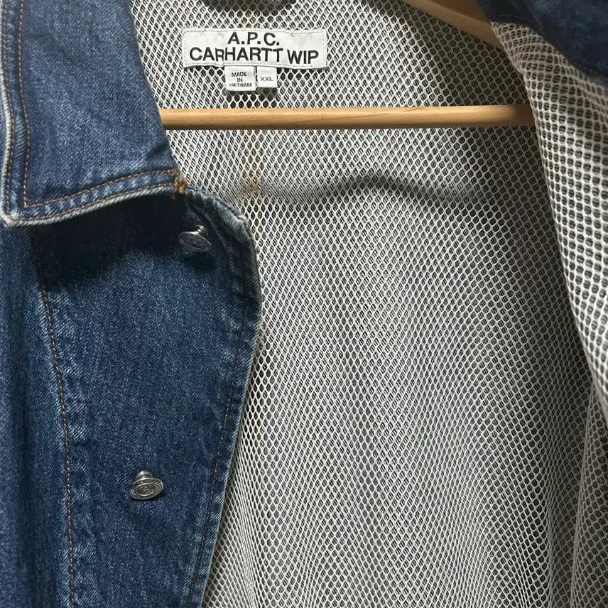 [BUNJANG] Carhartt WIP x A.P.C Denim Jacket / (중고 2XL) Carhartt wip X A.P.C 토크 데님 자켓