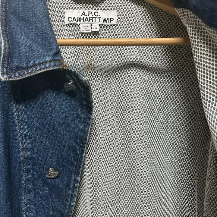 [BUNJANG] Carhartt WIP x A.P.C Denim Jacket / (중고 2XL) Carhartt wip X A.P.C 토크 데님 자켓