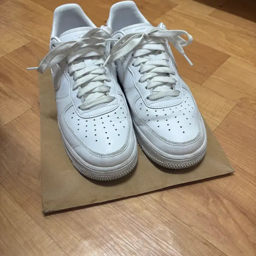 [BUNJANG] Nike Air Force 1 '07 Fresh White Sneakers / 나이키 에어포스1 07 프레쉬 화이트 255mm (판매중)