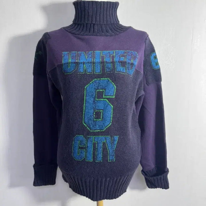 [BUNJANG] Sky Bomber Rugby Turtleneck Knit / Sky bomber 럭비 터틀넥 니트