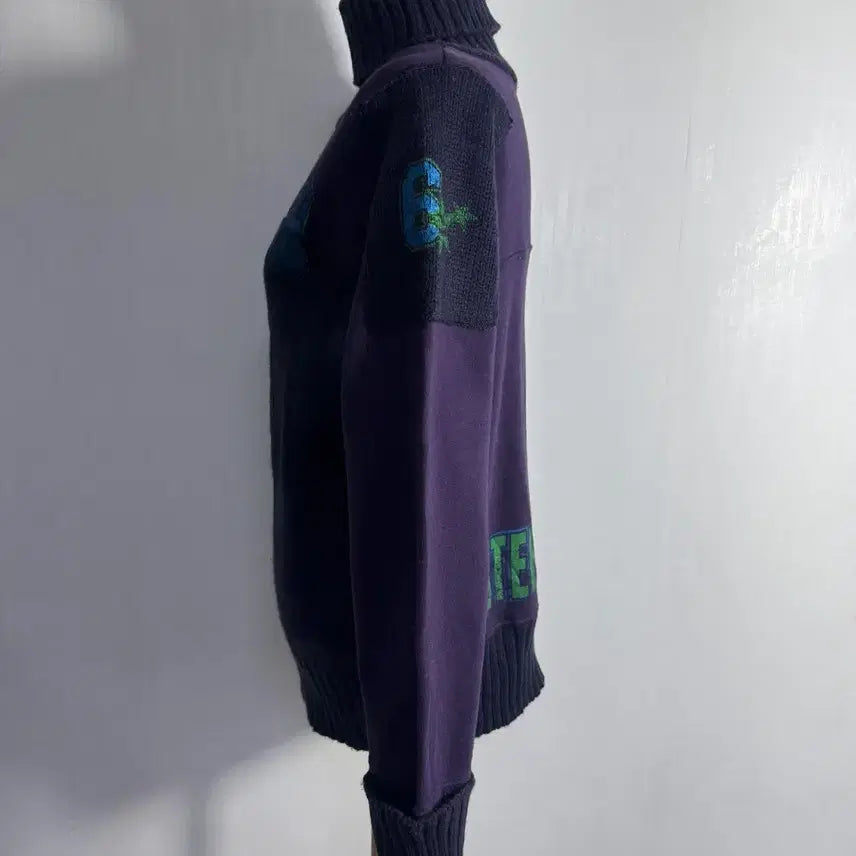 [BUNJANG] Sky Bomber Rugby Turtleneck Knit / Sky bomber 럭비 터틀넥 니트