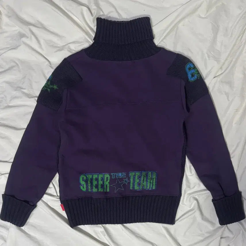[BUNJANG] Sky Bomber Rugby Turtleneck Knit / Sky bomber 럭비 터틀넥 니트