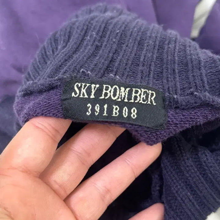 [BUNJANG] Sky Bomber Rugby Turtleneck Knit / Sky bomber 럭비 터틀넥 니트