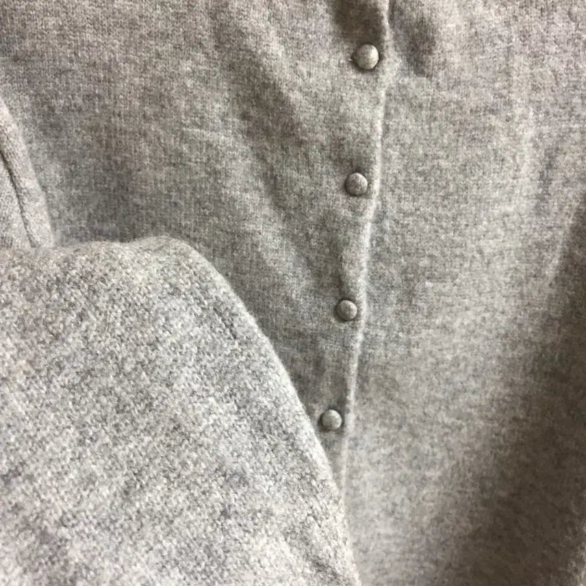 [BUNJANG] Bean Button Gray Cardigan / 콩단추 회색 가디건(새옷)